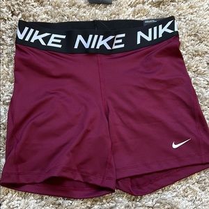 Nike Women's Burgundy Shorts